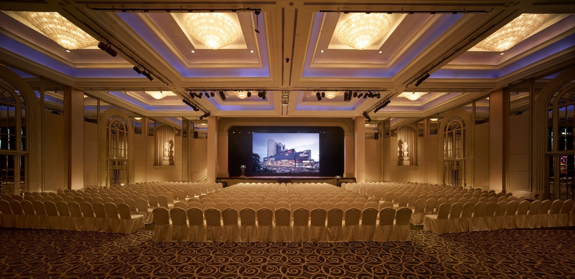 Theatre set-up in Grand Ballroom at Sunway Putra Hotel