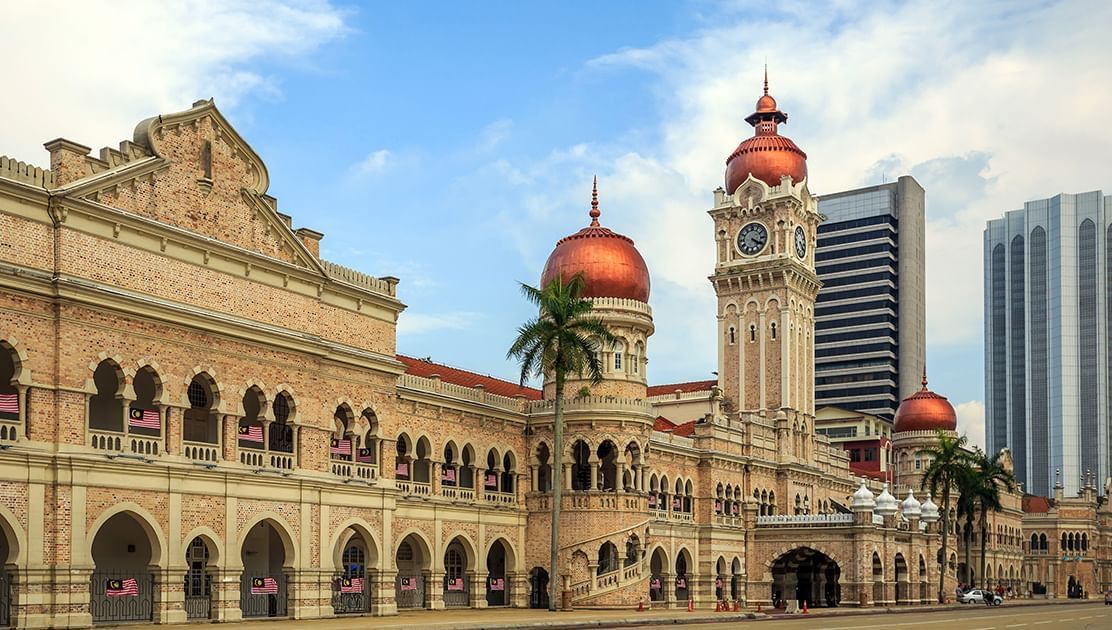 The exterior of Sultan Abdul Samad building near Sunway Putra Hotel