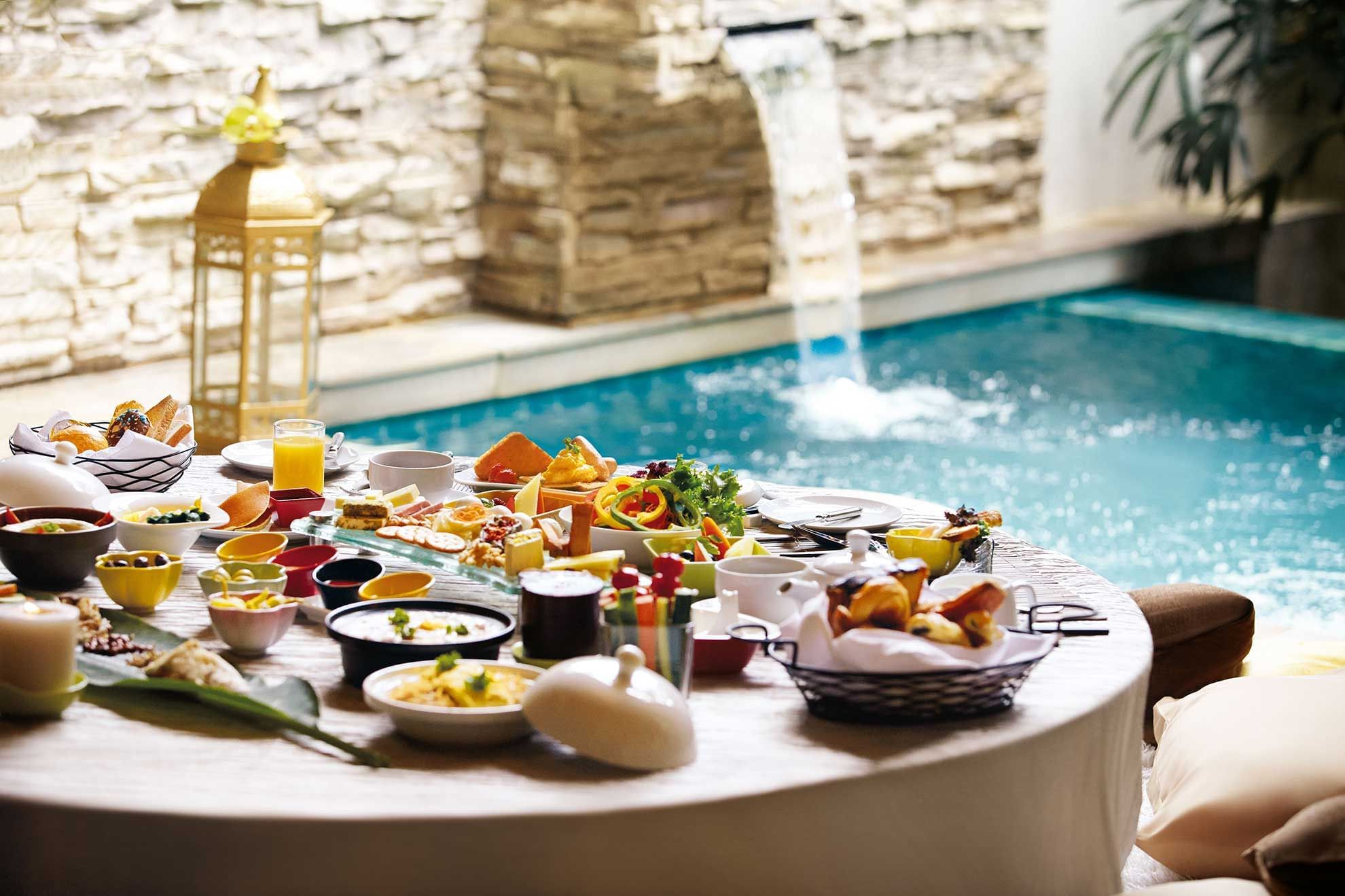 Dishes served on a table at Sunway Hotel Pyramid