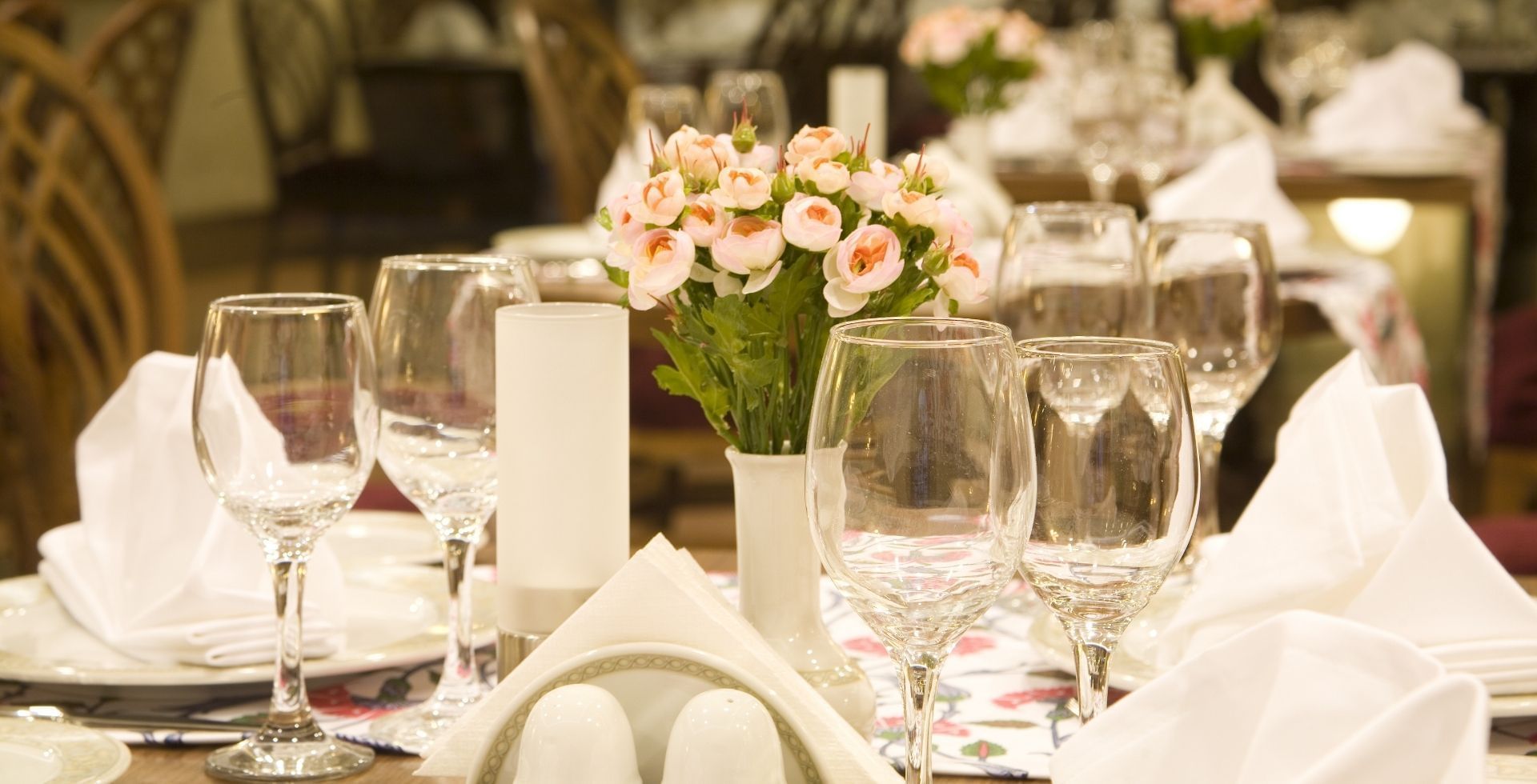 Well-arranged wedding table set up in a wedding at Sunway Hotel Big Box