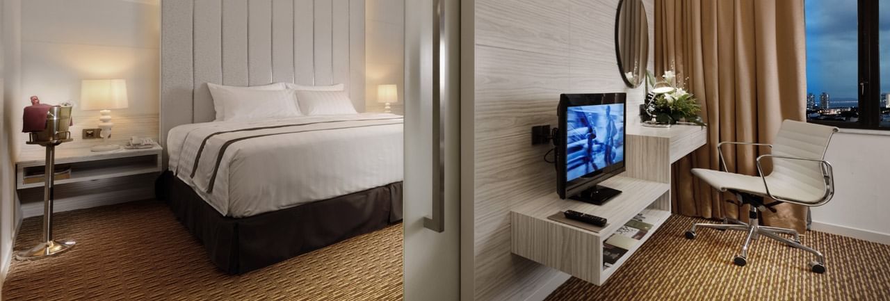 Separate living & sleeping area in Premier Suite at Sunway Hotel Georget