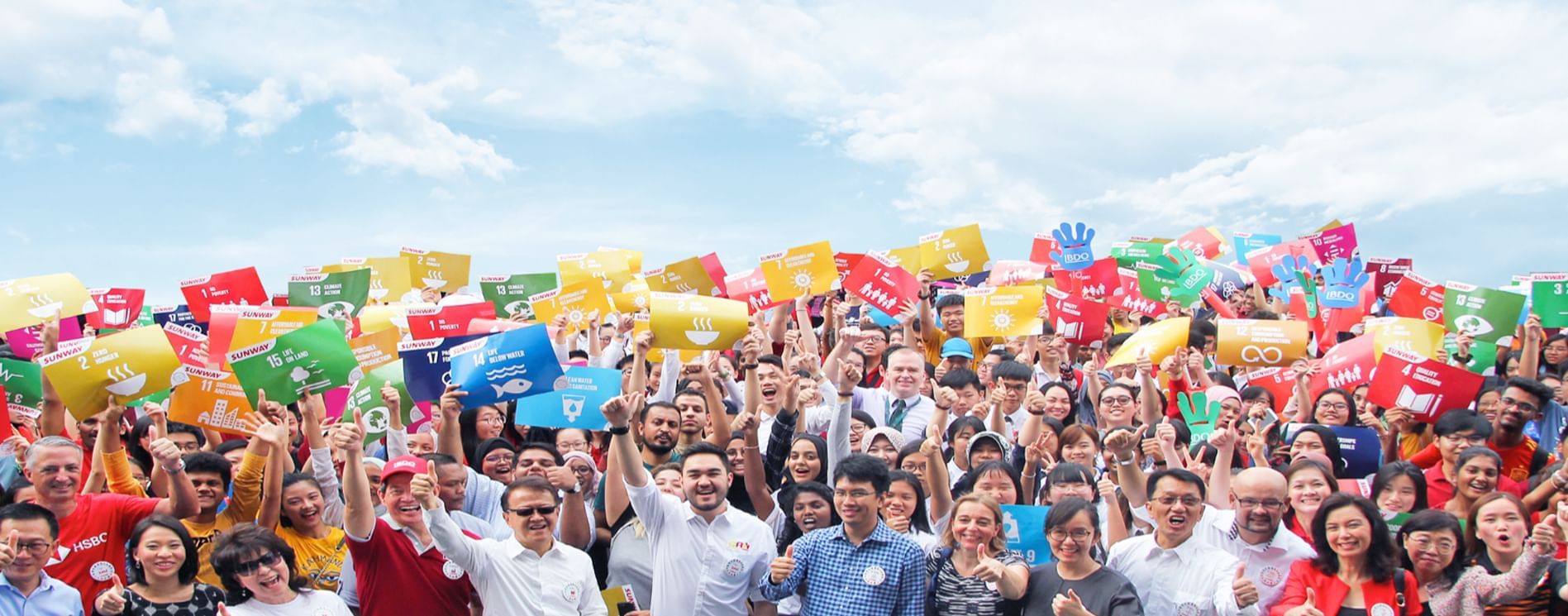 Sunway staff members posing at outdoors at Sunway Resort