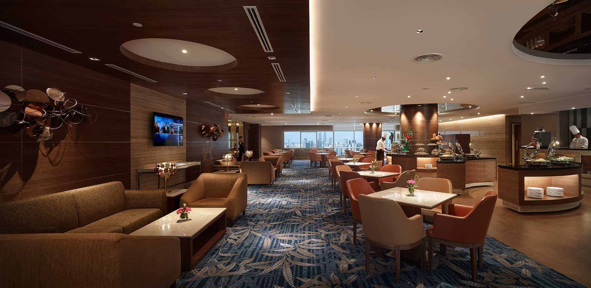 Interior view of the Club Lounge at Sunway Putra Hotel