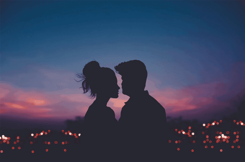 Romantic couple against a sunset background at Sunway Hotel Georgetown