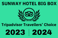Logo of Tripadvisor Travellers Choice used at Sunway Hotel Big Box